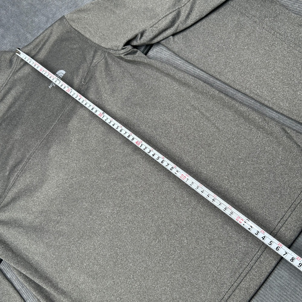 The North Face Quarter Zip Pullover Gray Heathered Active Top Mens Small - Picture 4 of 5